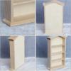 imageToyvian Dollhouse Wooden Bookshelf Doll Miniature Furniture Mini Bookshelf Dollhouse Shelf Dollhouse Cabinet Scene Miniature House Bookcase Fairy Cabinet Miniature Dollhouse Accessories 112Light Yellow