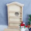 imageToyvian Dollhouse Wooden Bookshelf Doll Miniature Furniture Mini Bookshelf Dollhouse Shelf Dollhouse Cabinet Scene Miniature House Bookcase Fairy Cabinet Miniature Dollhouse Accessories 112Light Yellow