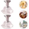 imageToyvian Led Furniture 2pcs Mini Ceiling Lamp Furniture Miniature 1 12 Chandelier Model for DIY Mini House Decoration Supplies  Kids FurnitureSilver