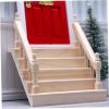 imageToyvian Miniature Staircase Model Furniture Small Stairs Wooden Stairs Mini Mini Wood handrail Stair Small armrest Solid Wood Wooden Wooden handrail Tiny Wooden Staircase