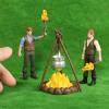 imageToyvian Office Decor Miniature Miniature 1 Set Miniature Mini fire Pit Accessory Miniature Camping kit Doll House Camping kit Camping Figurine 3D Miniatures