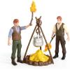 imageToyvian Office Decor Miniature Miniature 1 Set Miniature Mini fire Pit Accessory Miniature Camping kit Doll House Camping kit Camping Figurine 3D Miniatures