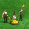 imageToyvian Office Decor Miniature Miniature 1 Set Miniature Mini fire Pit Accessory Miniature Camping kit Doll House Camping kit Camping Figurine 3D Miniatures