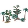 imageToyvian Artificial Palm Tree Premium Material Miniature Tree 24X17X17cm Green Palm Tree Model for Decor DIY Landscape Train Scenery Artificial Plant