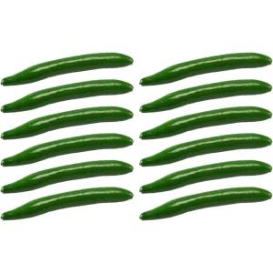 imageToyvian 12 Pcs Artificial Artificial Green Cucumber Foam Cucumber Model Toy Fake Foam Vegetable Cucumber Foam Lifelike