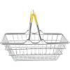 imageMiniature Metal Shopping Basket Mini Grocery Basket Shopping Cart Simulation Supermarket Basket Dolls House Furniture Mini Vegetable Basket yellow or random coloryellow or random color