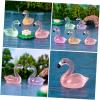 imageToyvian 30Pcs Accessories miniature resin lawn statuette Flamingo Party Decorations Tiny Flamingo Decor Mini Flamingo Statue decorate Small animals small toy Garden Flamingo Figurine