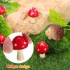 imageToyvian 1 Set Resin Fairy Garden Accessories 2 Hedgehogs and 4 Mushrooms Garden Decoration Mini Resin Animals Figures Landscape Figurines for Miniatures Garden Decorative Ornaments