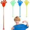 imageToyvian 16pcs Sticky Hands Toy Colored Sticky Finger Toys Funny Slappy Hands Sticky Hands Bulk Stretchy Hands for Wall Kids Party Favors Classroom Prizes Christmas Easter Day Goodie Bags