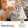 imageToyvian 2pcs Bear Lovey Baby Security Blanket with Plush Stuffed Animal Bear Soothing Toy Towels Personalized Baby Blanket for Newborn Babies Sleep Soothing