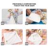 imageToyvian 2pcs Bear Lovey Baby Security Blanket with Plush Stuffed Animal Bear Soothing Toy Towels Personalized Baby Blanket for Newborn Babies Sleep Soothing