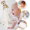 imageToyvian 2pcs Bear Lovey Baby Security Blanket with Plush Stuffed Animal Bear Soothing Toy Towels Personalized Baby Blanket for Newborn Babies Sleep Soothing