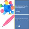 imageToyvian 3pcs Stress Ball Ballpoint Pens Funny Pens Fidget Pens Silly Pens Novelty Pens Crazy Pen Soft Rubber Pens Fun Pens Bulk for Cartoon Ballpoint Stationery