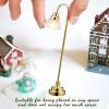 imageToyvian Miniature Dollhouse Lamp 112 Scale Dollhouse Lighting Miniature Furniture Led Light Mini Lamp Dollhouse Light Fixtures Mini Table Lamp Ornament for Dollhouse Accessories