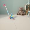 imageToyvian Plastic Baby Push Toy Toddler Pull Toy with Handle Basket Pull Along Toy Music Puppy Push and Pull Walking Toy Baby Walk Behind Push Toy for Infant Learning Walker 196 Inch