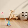 imageToyvian Plastic Baby Push Toy Toddler Pull Toy with Handle Basket Pull Along Toy Music Puppy Push and Pull Walking Toy Baby Walk Behind Push Toy for Infant Learning Walker 196 Inch