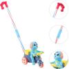 imageToyvian Plastic Baby Push Toy Toddler Pull Toy with Handle Basket Pull Along Toy Music Puppy Push and Pull Walking Toy Baby Walk Behind Push Toy for Infant Learning Walker 196 Inch