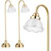 imageToyvian Miniature Dollhouse Lamp 112 Scale Dollhouse Lighting Miniature Furniture Led Light Mini Lamp Dollhouse Light Fixtures Mini Table Lamp Ornament for Dollhouse Accessories