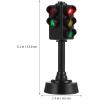 imageToyvian 1 Set Street Signs Playset for Kids Mini Traffic Signs Toy Plastic Cones Toyset Mini Traffic Light and Traffic Sign Models Traffic Signal Stoplights Safety Education Toy
