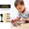 imageToyvian 1 Set Street Signs Playset for Kids Mini Traffic Signs Toy Plastic Cones Toyset Mini Traffic Light and Traffic Sign Models Traffic Signal Stoplights Safety Education Toy