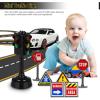 imageToyvian 1 Set Street Signs Playset for Kids Mini Traffic Signs Toy Plastic Cones Toyset Mini Traffic Light and Traffic Sign Models Traffic Signal Stoplights Safety Education Toy