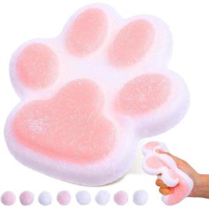 imageToyvian Squishy Taba Squishy Paw Large Squishy Toys Cute fufu Cat Squishy Stress Relief Fidget Toys Funny Fidget Toys Novelty Things Suitable for Adults Kids Party Favor Gift 55in