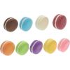 image9pcs Cake Model Desk top Decor para Cupcakes Mini Cake Macaroon Fake Cake Food Model Realistic French Dessert Clay Fake Macaron Photography Props Fake Dessert Protein42X42X22CM