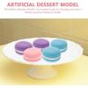 image9pcs Cake Model Desk top Decor para Cupcakes Mini Cake Macaroon Fake Cake Food Model Realistic French Dessert Clay Fake Macaron Photography Props Fake Dessert Protein42X42X22CM