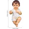 imageBaby Jesus Figure Mini Little Jesus Figures Religious Holy Child Ornament Plastic Catholic Holy Family Statue Mini Nativity Crafts Home Decor for Desk6X4X4CM
