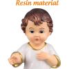 imageBaby Jesus Figure Mini Little Jesus Figures Religious Holy Child Ornament Plastic Catholic Holy Family Statue Mini Nativity Crafts Home Decor for Desk6X4X4CM