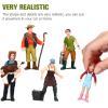 imageFarmer People Figurines Figure Miniature People Farmer Model Farm Mini People Figurines Farm Farm Figure Model Set Miniature Figurines Miniature Figures 5 Figure