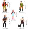 imageFarmer People Figurines Figure Miniature People Farmer Model Farm Mini People Figurines Farm Farm Figure Model Set Miniature Figurines Miniature Figures 5 Figure