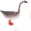 imageMini Goose Statue Animal Sculpture Micro Yard Farm Goose Resin Figurine for Dollhouse Fairy Garden Patio Decor Cake Topper Home Decoration for Desk WhiteGray