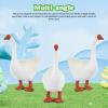 imageMini Goose Statue Animal Sculpture Micro Yard Farm Goose Resin Figurine for Dollhouse Fairy Garden Patio Decor Cake Topper Home Decoration for Desk WhiteWhite