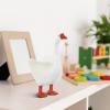 imageMini Goose Statue Animal Sculpture Micro Yard Farm Goose Resin Figurine for Dollhouse Fairy Garden Patio Decor Cake Topper Home Decoration for Desk WhiteWhite