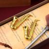 imageMini Saxophone Model Miniature Sax Model Musical Collection Decorative Ornaments Model 9