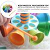 imageTOYMYTOY 1 Set Music Rotating Bell Toy Baby Percussion Instrument Bell Toys for Baby Kids Musical Instruments Set Baby Drum Set Educational Toy Musical Bells for Kids