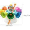 imageTOYMYTOY 1 Set Music Rotating Bell Toy Baby Percussion Instrument Bell Toys for Baby Kids Musical Instruments Set Baby Drum Set Educational Toy Musical Bells for Kids