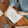 imageToyvian 100pcs Wood Craft Shapes House Shaped Unfinished Wood Embellishment Cutout Veneers for DIY Craft Project Home Ornaments