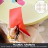 imageToyvian 100pcs Wood Craft Shapes House Shaped Unfinished Wood Embellishment Cutout Veneers for DIY Craft Project Home Ornaments