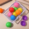 imageToyvian 25 Pcs Raffle Balls Plastic Hollow Balls for Vote Box Colored Party Game Balls Entertainment Balls for Table Game 4cm Random Color