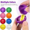 imageToyvian 25 Pcs Raffle Balls Plastic Hollow Balls for Vote Box Colored Party Game Balls Entertainment Balls for Table Game 4cm Random Color