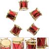 imageToyvian 5Pcs Mini Drum Mini Drum Model Miniature Musical Instruments Set Miniature Drum Set Model Model Dollhouse Instruments