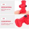 imageToyvian 6Pcs Dollhouse Fire Hydrant Mini Resin Fire Hydrant Statue Miniature Dog Pee Post Fireman Firefighting Toy for Doll House Micro Landscape Decor