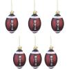 imageToyvian 6pcs Christmas Football Ornaments Christmas Tree Ball Decorations for Football Sports Theme Christmas Holiday Party Decorations