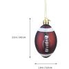 imageToyvian 6pcs Christmas Football Ornaments Christmas Tree Ball Decorations for Football Sports Theme Christmas Holiday Party Decorations