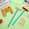imageToyvian Children Croquet Set with Croquet Wood Mallets Classic Family Game for LawnBackyardPark and More