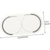 imageToyvian Drum Pad and Sticks Percussion Accessories Drum Strengthen Pad Bass Drum Pedal Sticker Double Bass Pedal Drum Kit Drum Pads Drum Skin Protectors Drum Heads Roller Patch 420 ClothWhite