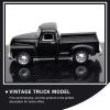 imageToyvian Metal Classic Cars Model Die Cast Old Pickup Truck Figurine Alloy Vintage Collectible Toy Car Mini Car Photo Prop for Home Desk Cabinet Bookshelf Black