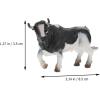imageToyvian Miniature Cattle Figurines Set  4pcs Animal Figures Cow Bull Farm Animals  Cognition Toys Cake Toppers for Desktop Decor